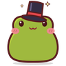 Pepe in his host's top hat